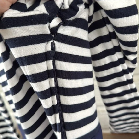 Modcloth Black and Blue Striped Long Sleeve Dress - Picture 5 of 11